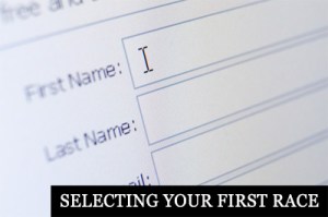 Close up of sign up form